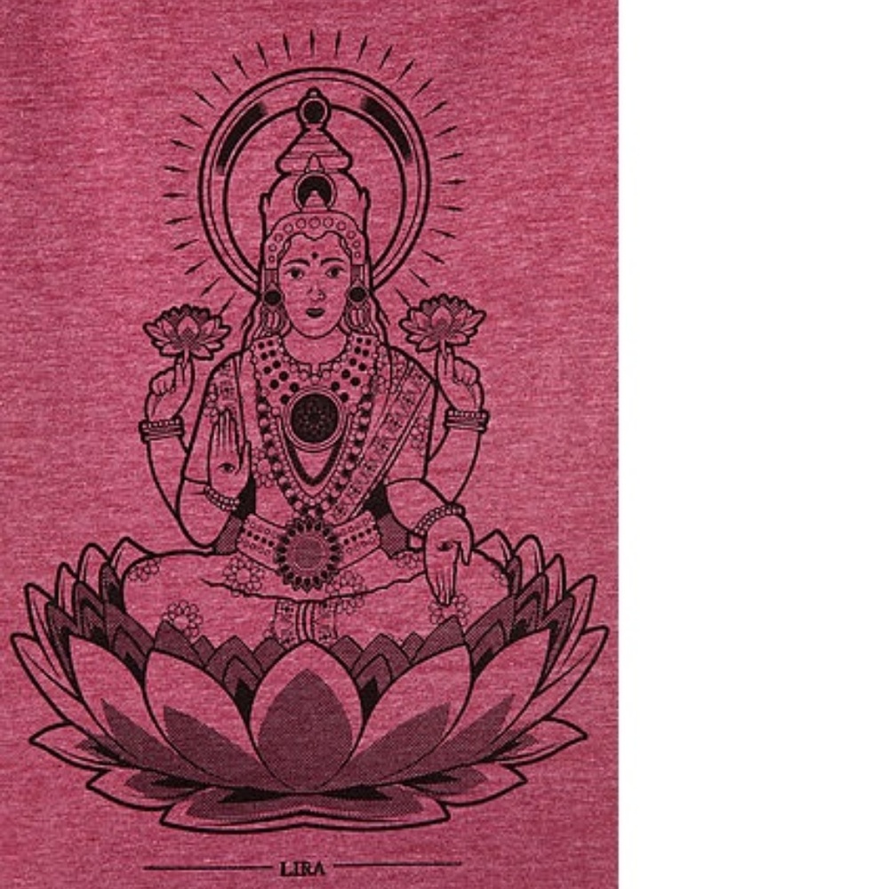 Lira Mar the Goddess Lotus Tee NWT L